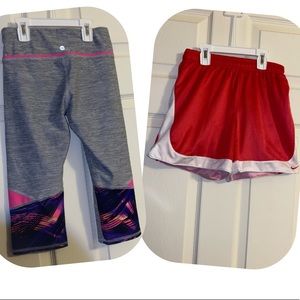Girls athletic bottoms 10/12
